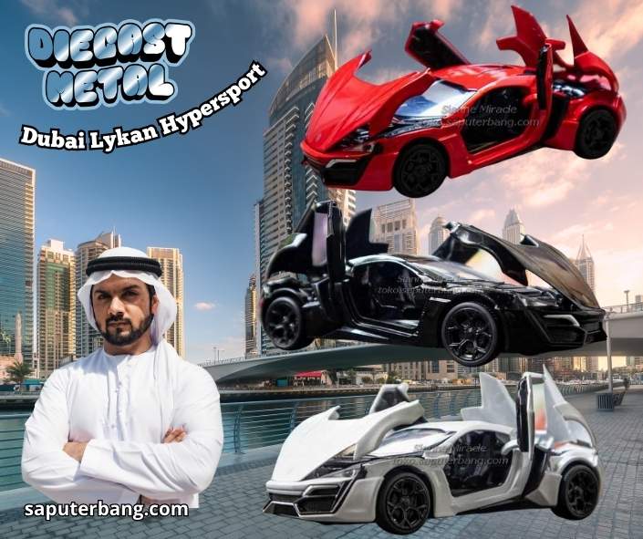diecast metal dubai lykan hypersport