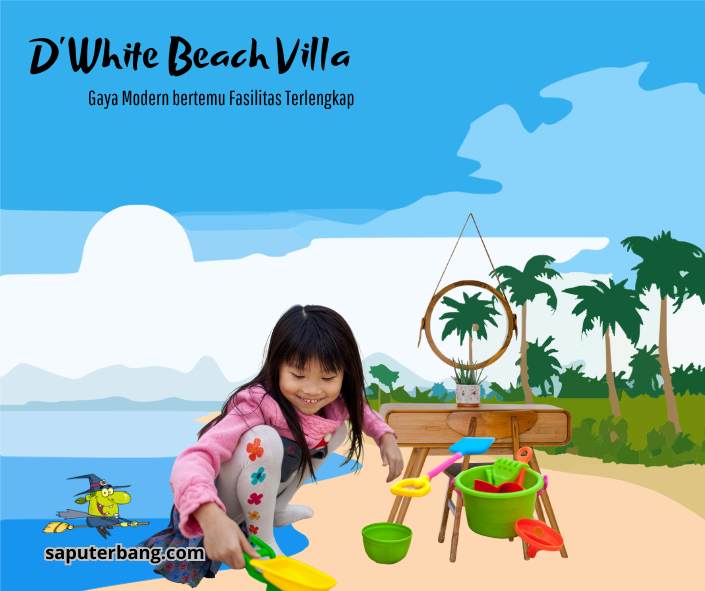 d white beach villa